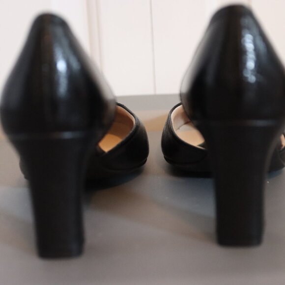 LifeStride Velocity With Memory Foam Mason Black Chunky Heel Shoe Size 10W - Picture 5 of 14